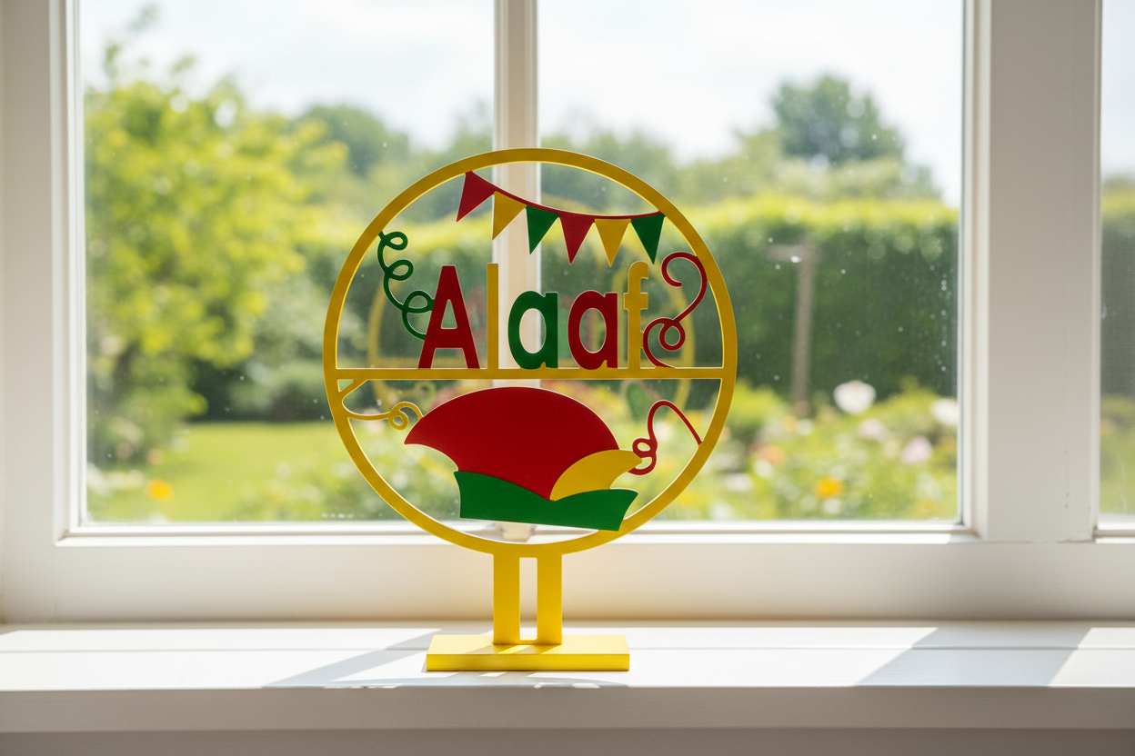 Alaaf decoratie voor raam