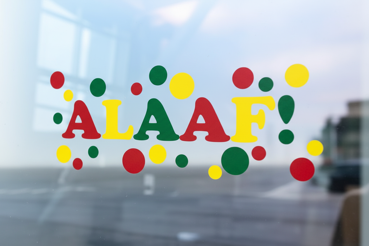 ALAAF raamsticker