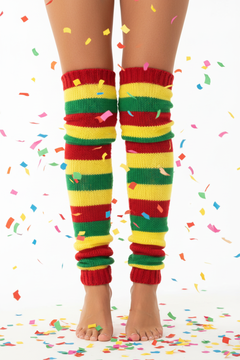 Beenwarmers rood/geel/groen