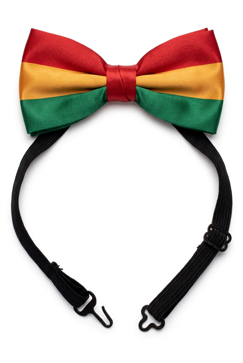 Carnavalsstrik met verstelbare halsband en open sluiting