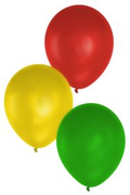 Kwaliteitsballon rood geel groen 12 inch per 50