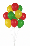 Kleine bos ballonnen rood geel groen