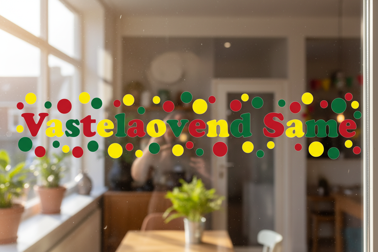 Vastelaovend Same raamsticker